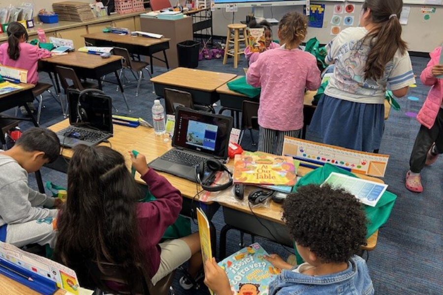 Children in a classroom